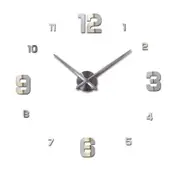DIY Mirror Surface Sticker Modern Hanging Wall Clock Home Office Living Decor