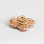 Inline SLP54P 64 oz 4 Counts Large Muffin or Cupcake Containers, 300 Count