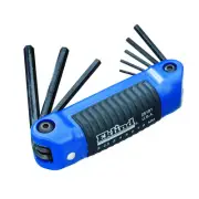 25181 Ergo-Fold Fold-up Hex Key allen wrench - 8pc set Metric MM sizes 2-8