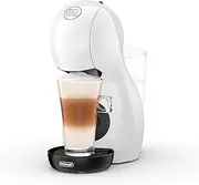 NESCAFÉ DOLCE GUSTO De'Longhi Piccolo XS EDG210.WB Coffee Maker for Capsules, Espresso, Cappuccino and More, EDG210.WB, 0.8 L, Black and White