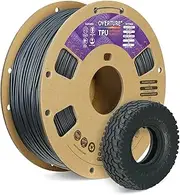 OVERTURE TPU Filament 1.75 mm, Flexible TPU Roll Soft 3D Printer Filament, 95A 1 kg Spool (2.2 lbs), Dimensional Accuracy +/- 0.02 mm (Space Grey)