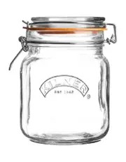 Kilner Square Clip Top Jar 1 Litre