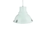 Aldous Industrial Classic Cord Drop Dome Pendant Light Lamp - White.