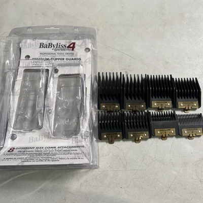 BaByliss 4 Barbers Comb Attachments Set - 8 Pieces
