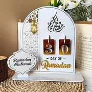 Ramadan Countdown Calendar, Acrylic Ramadan Calendar 2025, Ramadan Advent Calendar, Eid Advent Calendar 30 Day Count Acrylic Countdown Decoration, For Home Kids Gift