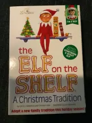 Elf on The Shelf A Christmas Tradition Set Doll & Book Boy Brown Hair Blue Eyes