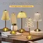 LED Table Lamp Touch Sensor Dimmable Desktop Night Light Wireless Reading Lamp