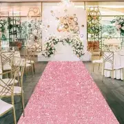 Aisle Runner for Wedding Pink Sequin Aisle Runner 4x15FT Glitter Aisle Runner...