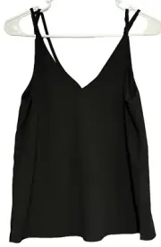 TopShop Tank Top Chiffon Blouse Dressy V-Neck Double Strap Size 4 NEW With Tags