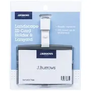 J.Burrows ID Holder with Lanyard Landscape Grey