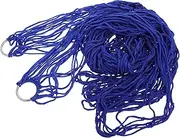 UPKOCH Portable Lightweight Nylon Rope Hammock Single Person Mesh Bed for Outdoor Camping Enhanced Stability Easy to Transport Breathable Design for Adventures