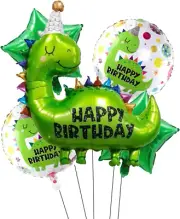 5Pcs Dinosaur Shaped Mylar Balloons Dino Party Decorations for Birthday Dinosaur