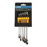 Laser Tools Ratchet Ring Combination Spanner Set 5pc 6295