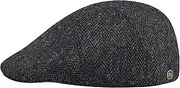 [Sterkowski] Ivy Five Harris Tweed Flat Cap Elegant Newsboy Peaked Cap