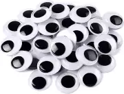 200 Pieces Wiggle Eyes Self Adhesive Black White Googly Eyes for DIY Crafts Deco