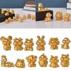Fairy Garden Animal Model Cow Figurines Micro Landscape Miniature Taurus