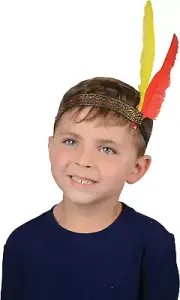Native American Headband With Feathers Headband Cosplay Party Tribe Events
