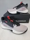 NEW Under Armour Lockdown 7 Tetra Gray Basketball 3028512-101 MENS 8 WOMENS 9.5