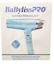 Babyliss PRO Nano Titanium Professional High-Speed Dual Ionic Hair Dryer BNT9100