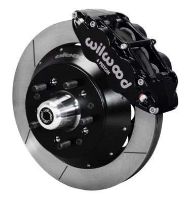 WILWOOD SUPERLITE BRAKE KIT,FRONT,12.88" SLOTTED,BLACK,AME CHASIS,PROSPINDLES