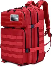 LIMHOO 45L Military Tactical Backpacks For Men Women Molle Bag 3 Day Assault Pack Hiking Rucksack no USA Flag Patch