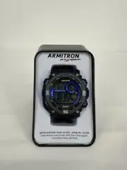 Armitron Men Wristwatch Blue Pro Sport Multi Functional Digital Watch New