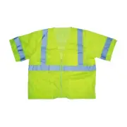 Cordova Unisex Cor-brite Type R, Lime Mesh Vest, Zipper Closure, 2-inch...