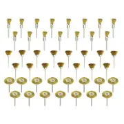 45Pcs 3mm Shank Brass Wire Wheel Polishing Mix Brush Set Dremel Rotary Tool B