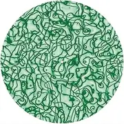 Slipmat Slip Mat Scratch Pad Felt for Any 12" LP DJ Vinyl Turntable Record Player Custom Graphical - Twine Green