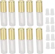 Empty Lip Gloss Tubes Gold Transparent Sealed Small Lip Gloss Tube Travel Dispensing Tube for DIY Lip Gloss