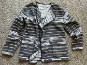 NWT $165 marine layer mariella jacket Aztec XL NWT Black White