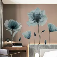 在飛比找樂天市場購物網優惠-大型壁貼 花朵墻貼紙壁紙創意臥室墻壁溫馨裝飾小清新客廳貼畫 
