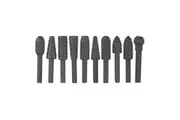 10Pc Rotary Bits Set Router Drill Bit Burr Wood Rasp File Drill Bits Wood Timber