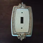 NOS Amerock Bonaventure White Single Light Switch Plate Cover