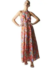 [Fate & Becker] Midsummer Halter Maxi Dress in Pink