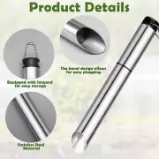 Seed Planter Tool, Stainless Steel Dibber Garden Tool Garden Bulb Planter9448