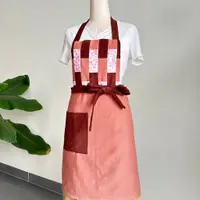 在飛比找蝦皮購物優惠-粉紅色防污圍裙動態現代風格/圍裙用於廚房、花店、咖啡廳...