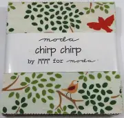 Chirp Chirp 42pc Charm Pack Moda Fabrics Precut 5" Squares