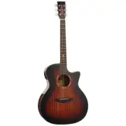 Tanglewood Winterleaf Pro Exotic Grand Auditorium Acoustic Electric Guitar (Koa)