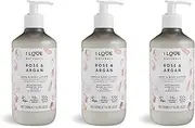 I Love Naturals Rose & Argan Hand & Body Lotion, Essential Oils Of Rose & Patchouli, Crafted With Ingredients Such as Shea Butter, 100% Recycled Bottle & Vegan-Friendly - 3 x 19.91 fl oz
