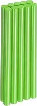 uxcell 10pcs Hot Glue Sticks 0.43" Dia x 7.87" Long EVA Mini Hot Melt Adhesive Glue Stick for Hot Melt Gun Wood Plastic Glass Flowers Fabrics Foam, Light Green