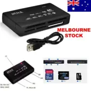 All-in-1 Mini Pocket Multi Memory Card Adapter Reader Compact For CF TF MS SD