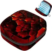 Sanitary Napkin Storage Bag,Period Bag,Volcano Surface Texture,Sanitary Bags for Feminine Products