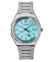 Citizen Zenshin Super Titanium Light Blue Dial 21 Jewels Automatic NJ0180-80M 100M Men's Watch
