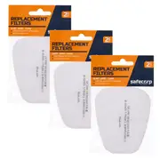3PK Safecorp P2 Half Mask Respirator Replacement Filters Cartridge 10.5x16cm