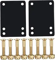 Skateboard Riser Pads Skateboard Riser Pad Screws Set Mounting Replacement Hardware Bolts Set for Longboards Scooters Cruisers GlodLongboard Pads