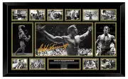 ARNOLD SCHWARZENEGGER BODY BUILDING SIGNED LIMITED EDITION FRAMED MEMORABILIA