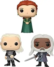 Flat River Group Funko Pop! TV: House of The Dragon Collectors Set- Alicent Hightower, Daemon Targaryen, and Coryls Celaryon