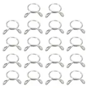 Fuel Line Hose Clips, 18Pcs 10.5mm 304 Stainless Steel Tubing Spring Clamps