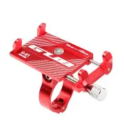 G-81 Aluminum Bike Phone Holder with Flashlight Bracket For iPhone X SE 7/8 Plus 6/6s Plus Samsung Galaxy s6/s7/s8/s9 Plus Android GPS RED COLOR